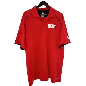 Majestic Cincinnati Reds Cool Base Polo Mens XL